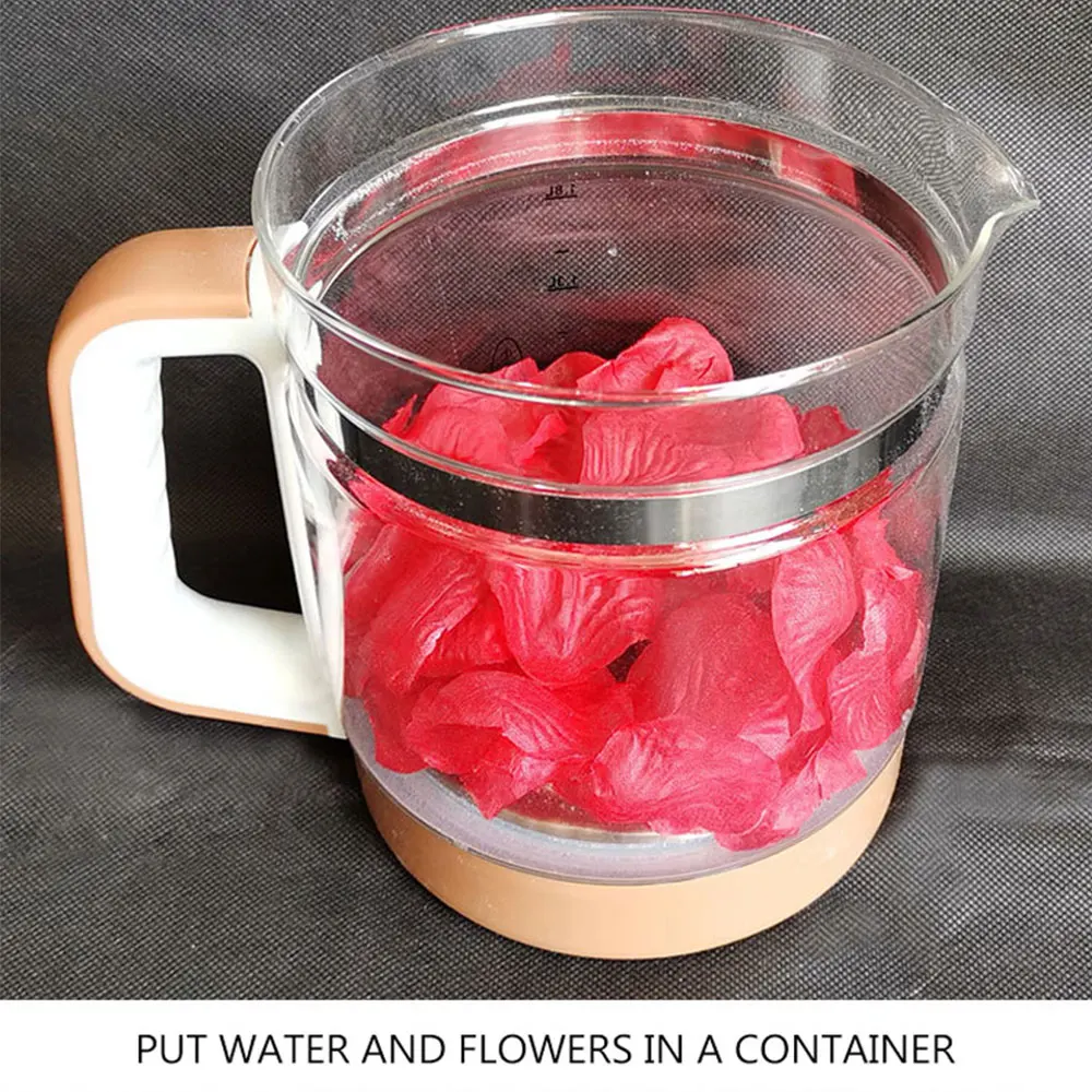 Distillatore per vino domestico Mini macchina per distillazione in vetro piccolo Distillatore per olio Macchina per idrosol di olio Estrazione dell'acqua da 3,2 litri