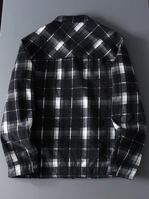 

Color-Knitted Casual Men's Jaet Workwear Sle Faionable All-Match Leisure Coat Thiened Polyester Cotton Blend Stand...