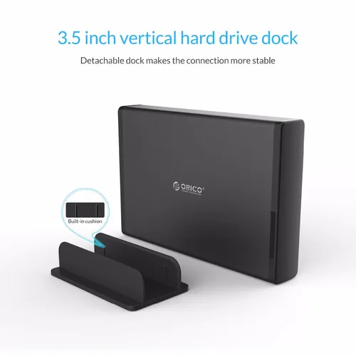 Imagen 2 del producto ORICO-funda HDD de 3,5 pulgadas, adaptador SATA a USB 3,0, carcasa de disco duro externo para disco SSD de 2,5 y 3,5 pulgadas, carcasa HDD para PC