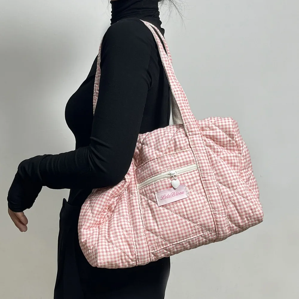 

Korean Style Stroller Organizer Bags Flower Multi-pocket Floral Mummy Bag Large Capacity Tote Women Handbag Stroller Accessories