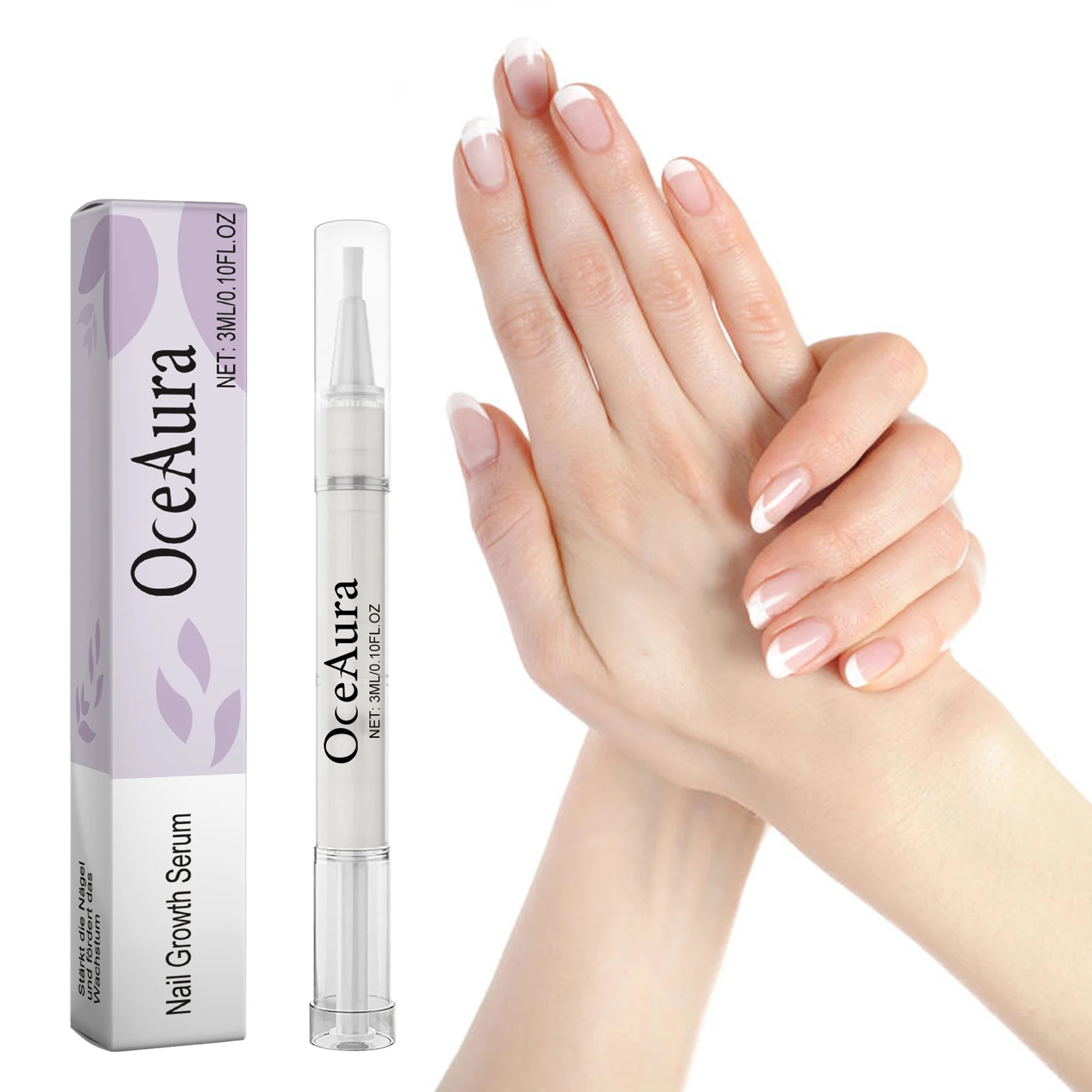 OceAura 3ml Nagelgroei Serum Reparatie Rotte Nagels Hydrateren Fleuren Nagels Versterken en Behouden Essentie