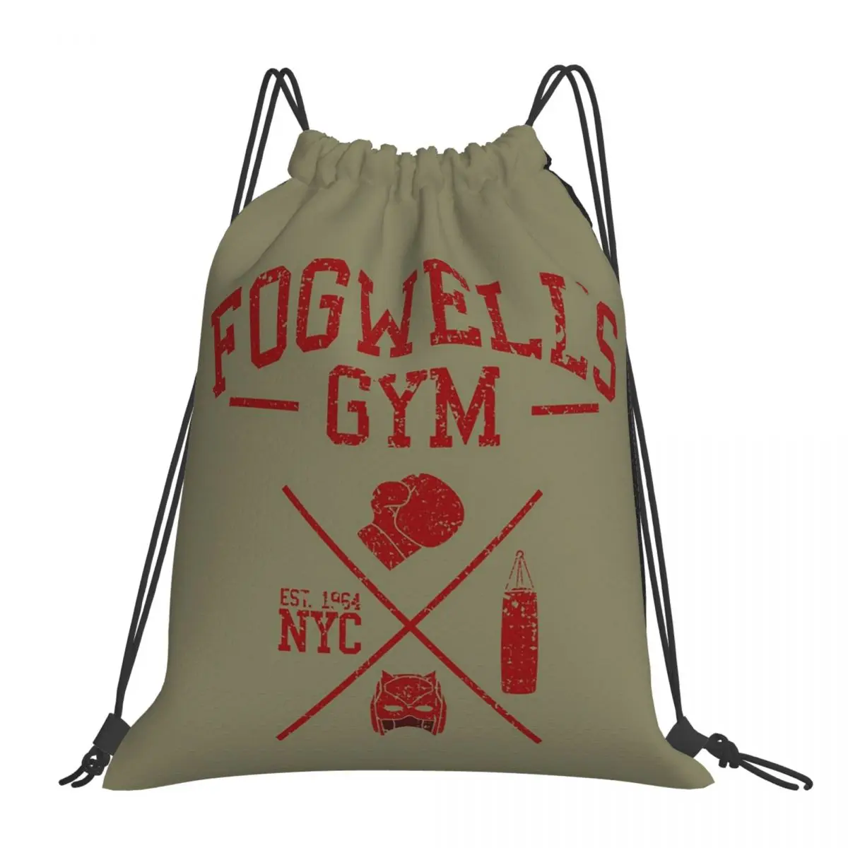 Fogwell's Gym Backpacks Multi-function Portable Drawstring Bags Sports Bag Book Bags For Man Woman Students