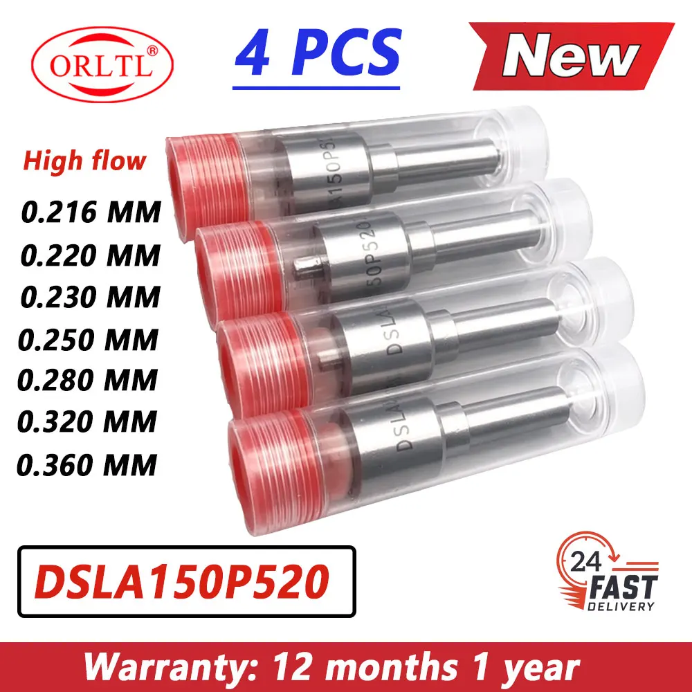4PCS DSLA150P520 DSLA150P764 0.280 0.320 0.360mm NEW Diesel Injector Nozzle DSLA 150 P 520 For V-W Audi Seat Skoda 1.9 2.5 TDI