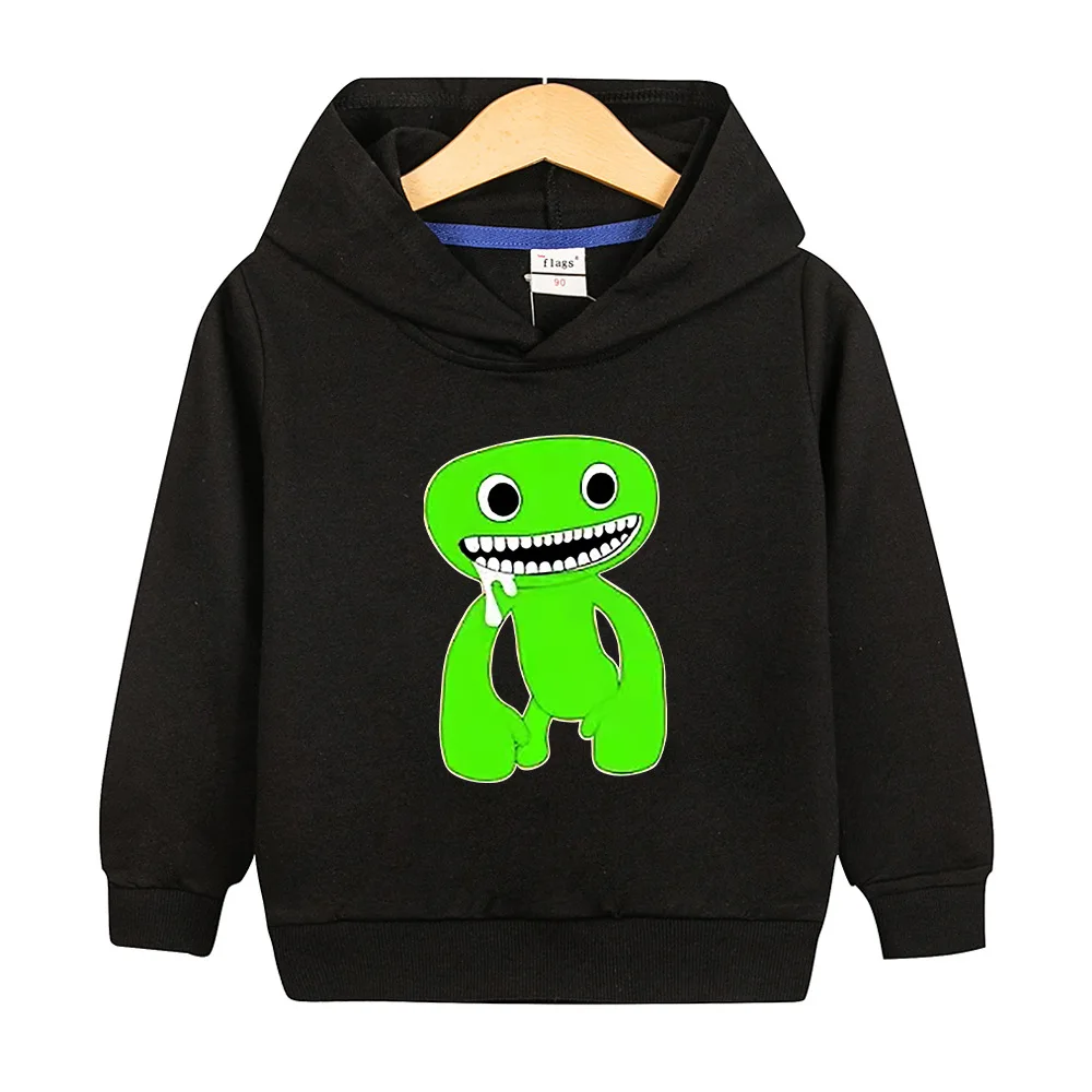 

Мультяшная забавная повседневная удобная детская толстовка с капюшоном с принтом Garten of Banban, осенне-зимняя модная теплая флисовая толстовка