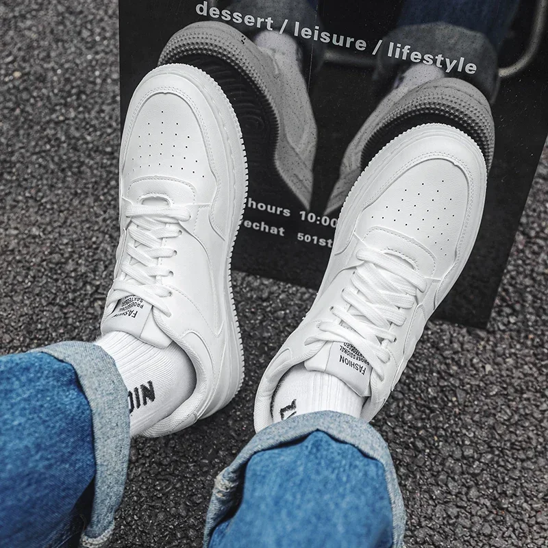 

Минималистичные кроссовки, новые мужские повседневные износостойкие и противоскользящие спортивные кроссовки большого размера на плоском каблуке со шнуровкой