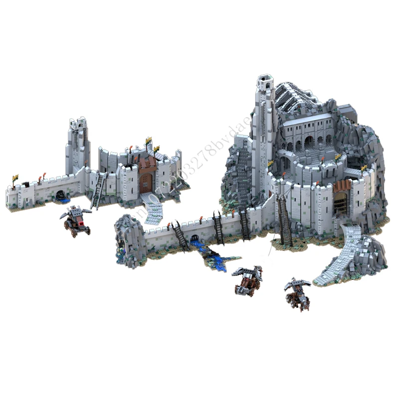 

12663 шт. MOC средневековый замок-головоломка Helm's Deep-the Ultimate MOD Сборочный набор игрушек на Рождество, праздничные игрушки, подарок для детей в возрасте