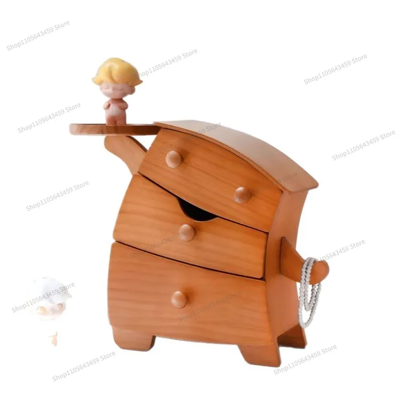 For Fat Dun Dun Jewelry Box Wooden Hand Jewelry Box Creative Cute Storage Box