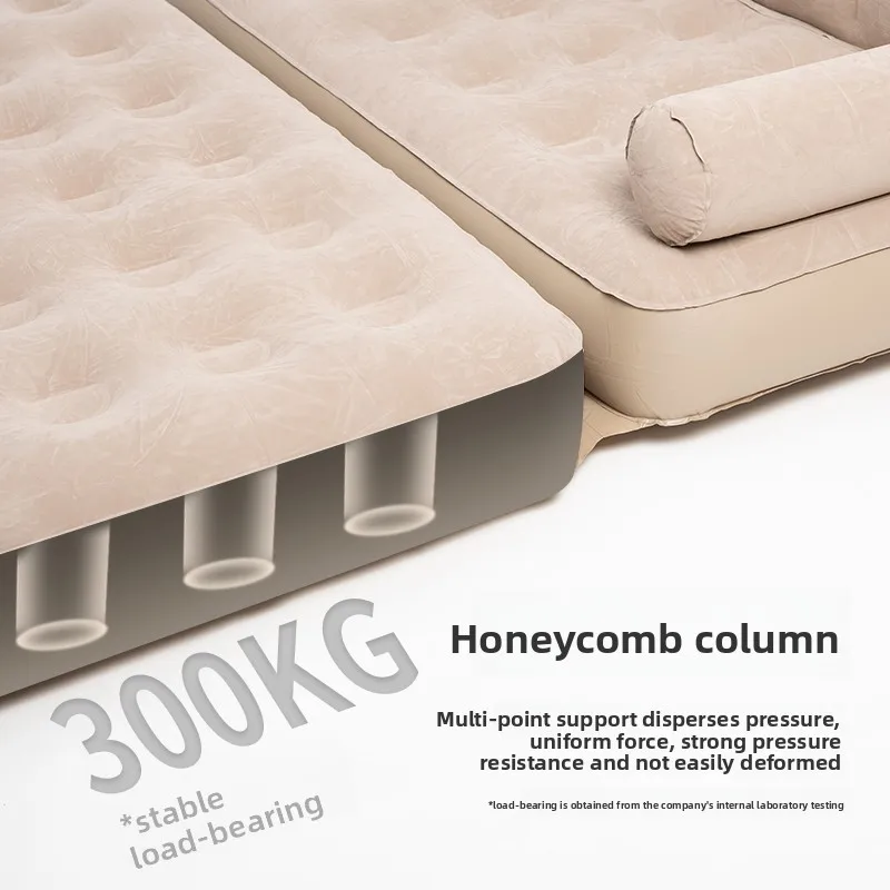 Materasso ad aria pieghevole portatile floccato gonfiabile per esterni dal design moderno per la casa da campeggio e la tenda pigra