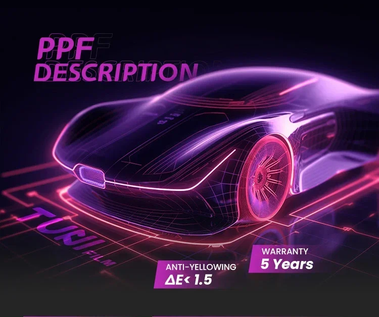 2025 Produttore personalizzato Nessuna idrolisi Pellicola protettiva per vernice per auto PPF ad alta trasparenza per la rimozione termica