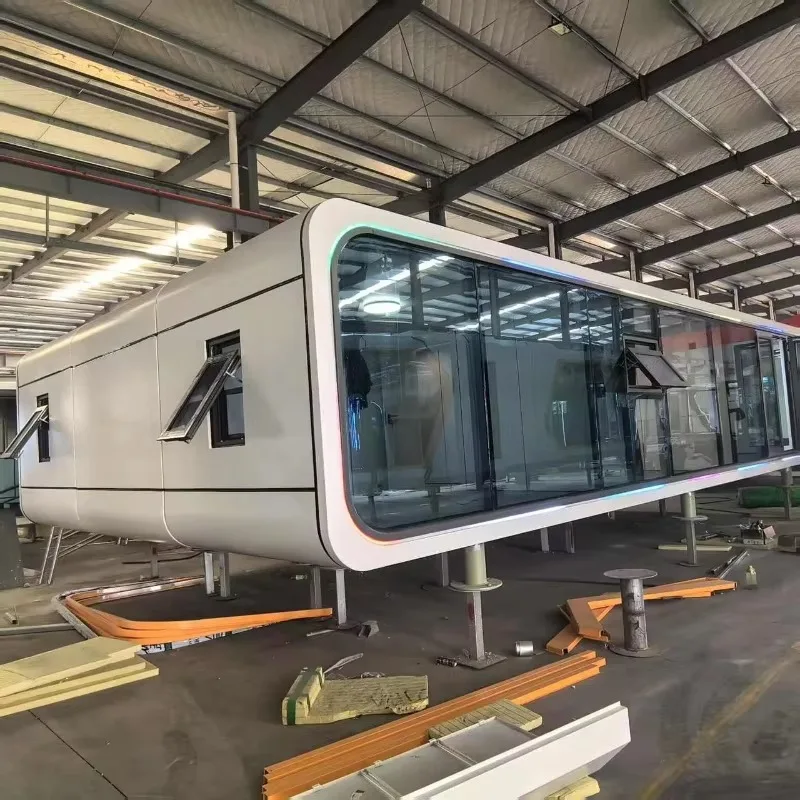 

Customizable Steel Structure Prefabricated House Excellent Smart Ap ple Pod Hotel & Office Park Tiny House for Perfect Living