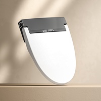 Automatic Bidet Smart Toilet Seat Black V Shape Elongated Heated Soft Close Self Cleaning Digital Display Cover