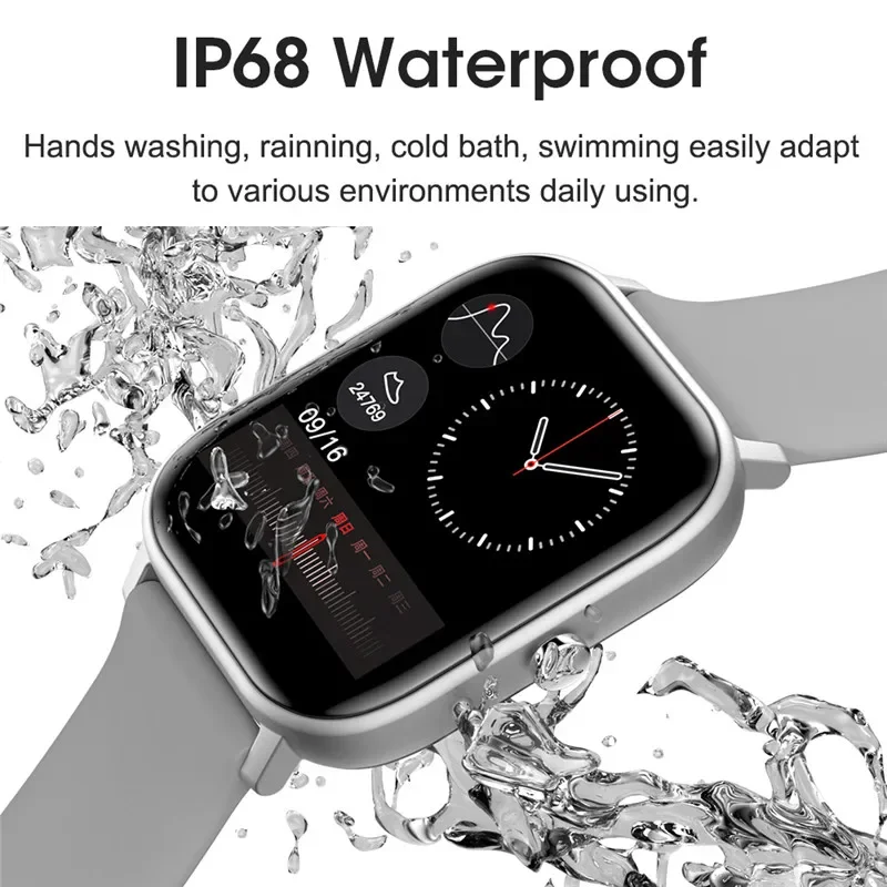 L18 Smart Watch Heren ECG PPG Hartslag Lichaamstemperatuur Monitor IP68 Waterdichte Sport Fitness Tracker Smartwatch Android