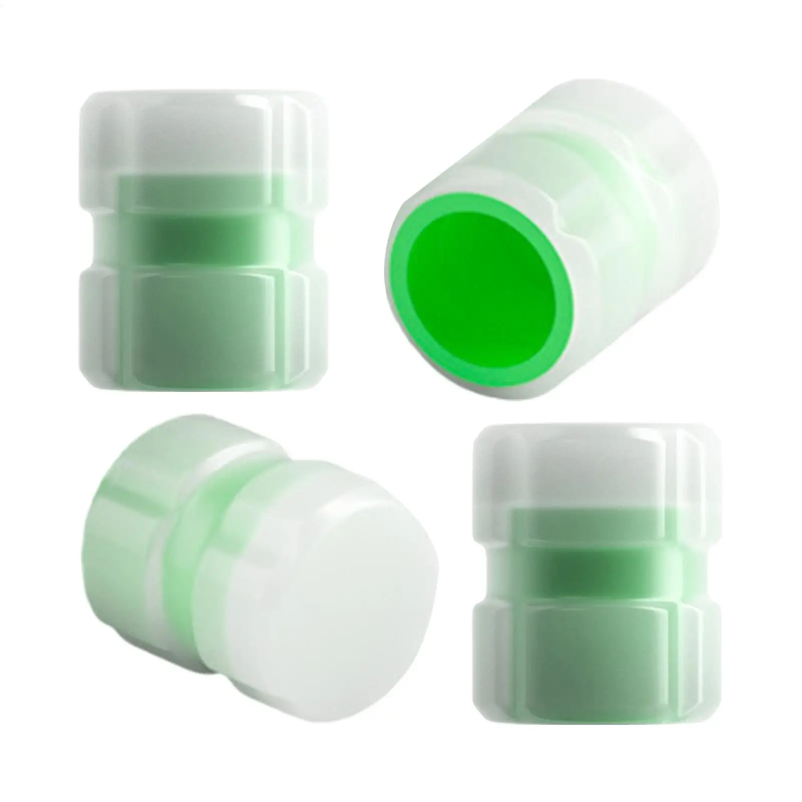 

Крышки клапанов автомобильных шин, 4-компонентная крышка с защитой от ультрафиолета, крышки клапанов стержня шин для гаджетов, колпачки для автомобильных автомобилей, ночных гаражных видов спорта на открытом воздухе