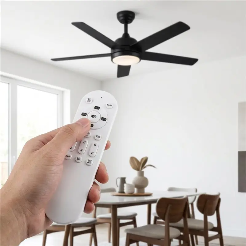 A84G-GY 2.4G Infrared Remote Control Handle For Inverter Ceiling Fan Light 6-Speed Infrared Fan Light Remote Control