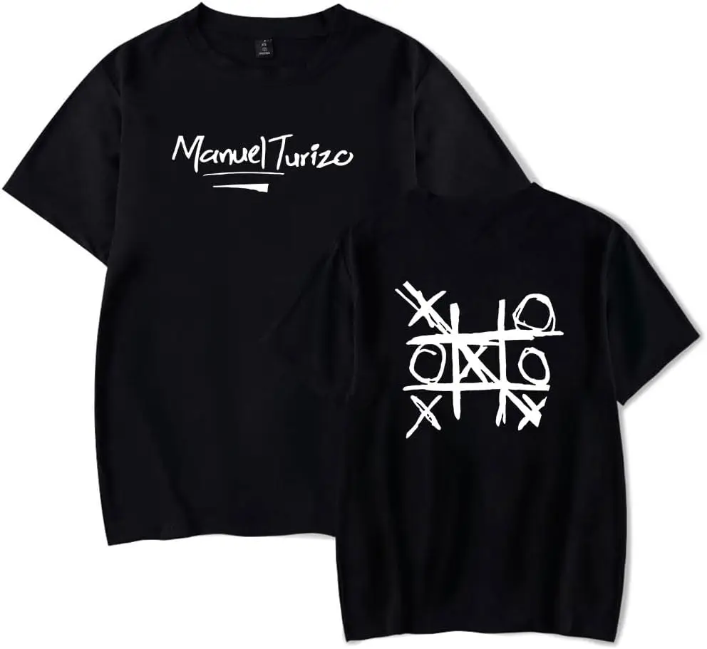 Manuel turizo Merch 2000 Tour La Bachata Tshirt Men Crewneck Short Sleeve Tshirt Women Music Fans Tops