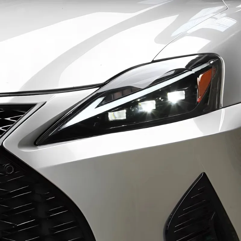 

Автоматическая фара в сборе для Lexus IS200 IS220 IS250 IS300H 2006-2012 автомобилей светодиодный передний фонарь с тремя линзами проектора 100 Вт аксессуары