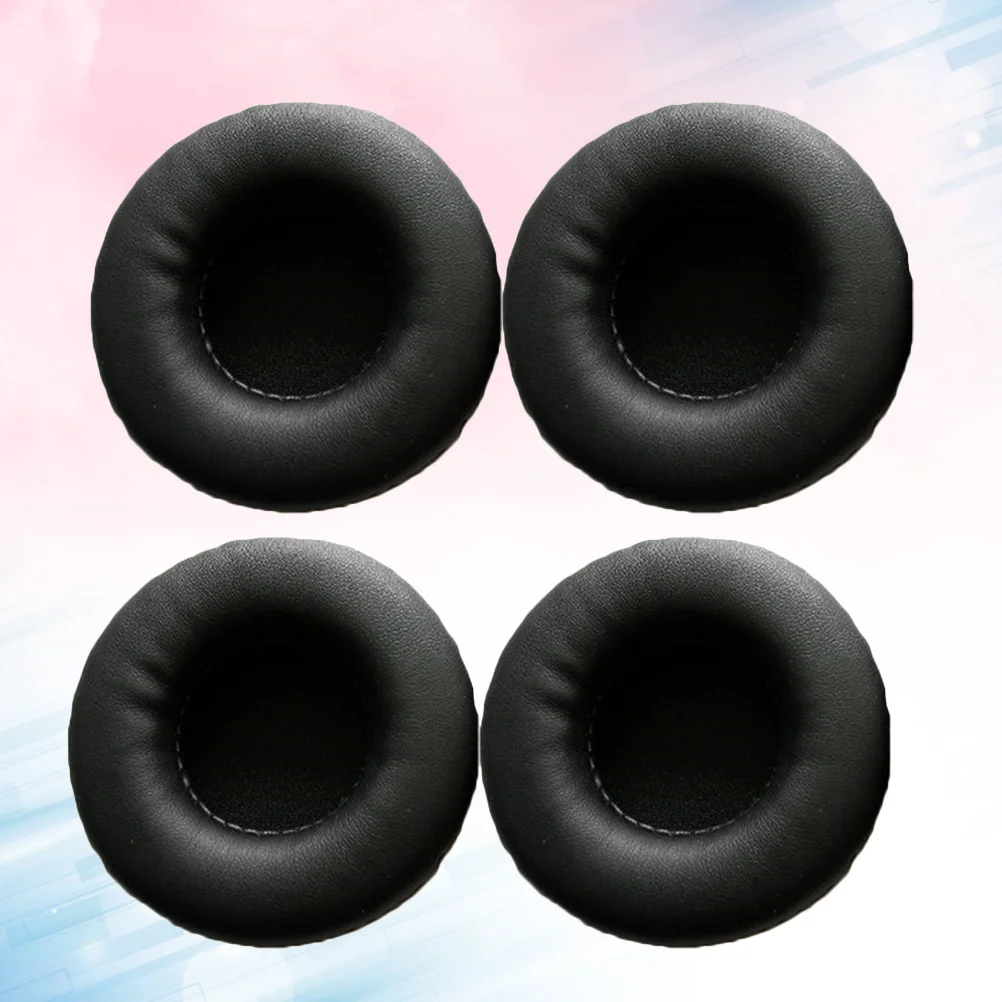 

4Pcs Ear Cushion Replacement Sponge Cover Black Comfortable Earbud Headphone Earpads Compatible 72mm Earbud Headphone Earpad