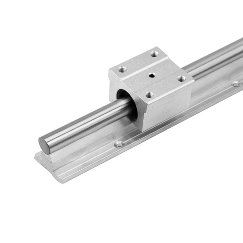 BMBY-Linear Rails And Bearings,1Pcs Linear Guide Rail 500Mm +2Pcs Linear Bearing 12Mm Slide Blocks SBR12UU