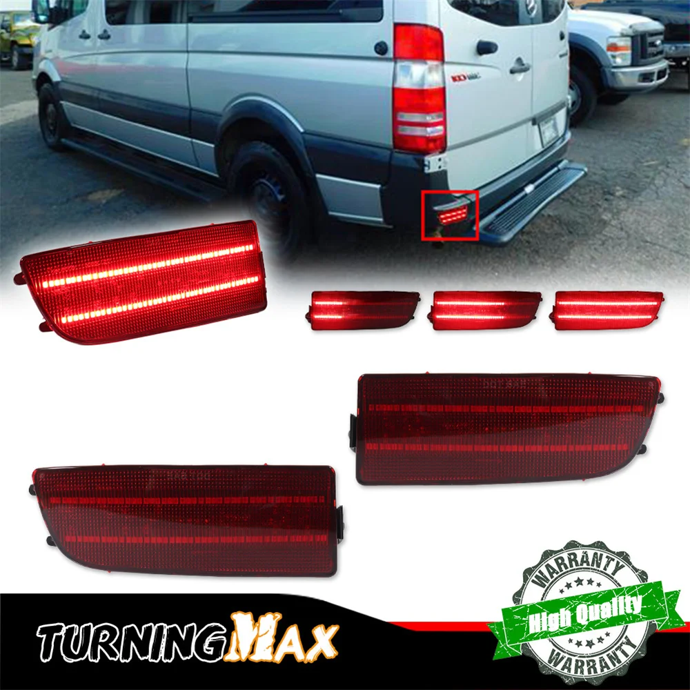 Red LED Rear Bumper Reflector Tail Light Rear Fog Light For Mercedes-Benz Sprinter For Dodge Sprinter For Freightliner Sprinte