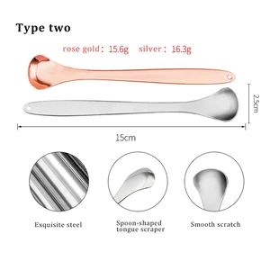 منظف اللسان مع حالة يدوية للسفر مكشطة لسان من الفولاذ المقاوم للصدأ مجموعة فرشاة معدنية للعناية بالفم للأسنان أداة التنفس المنعش للبالغين أفضل 8 صندوق مكشطة لسان مبيعا - رقم 2