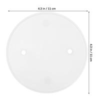 4 Pcs Round Electrical Cover Plate Ceiling Hole Wall Outlet Blank Covers for Lights