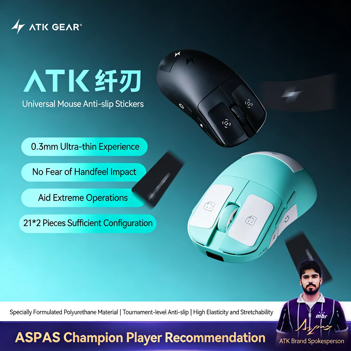 Atk Mouse Grip Tape…