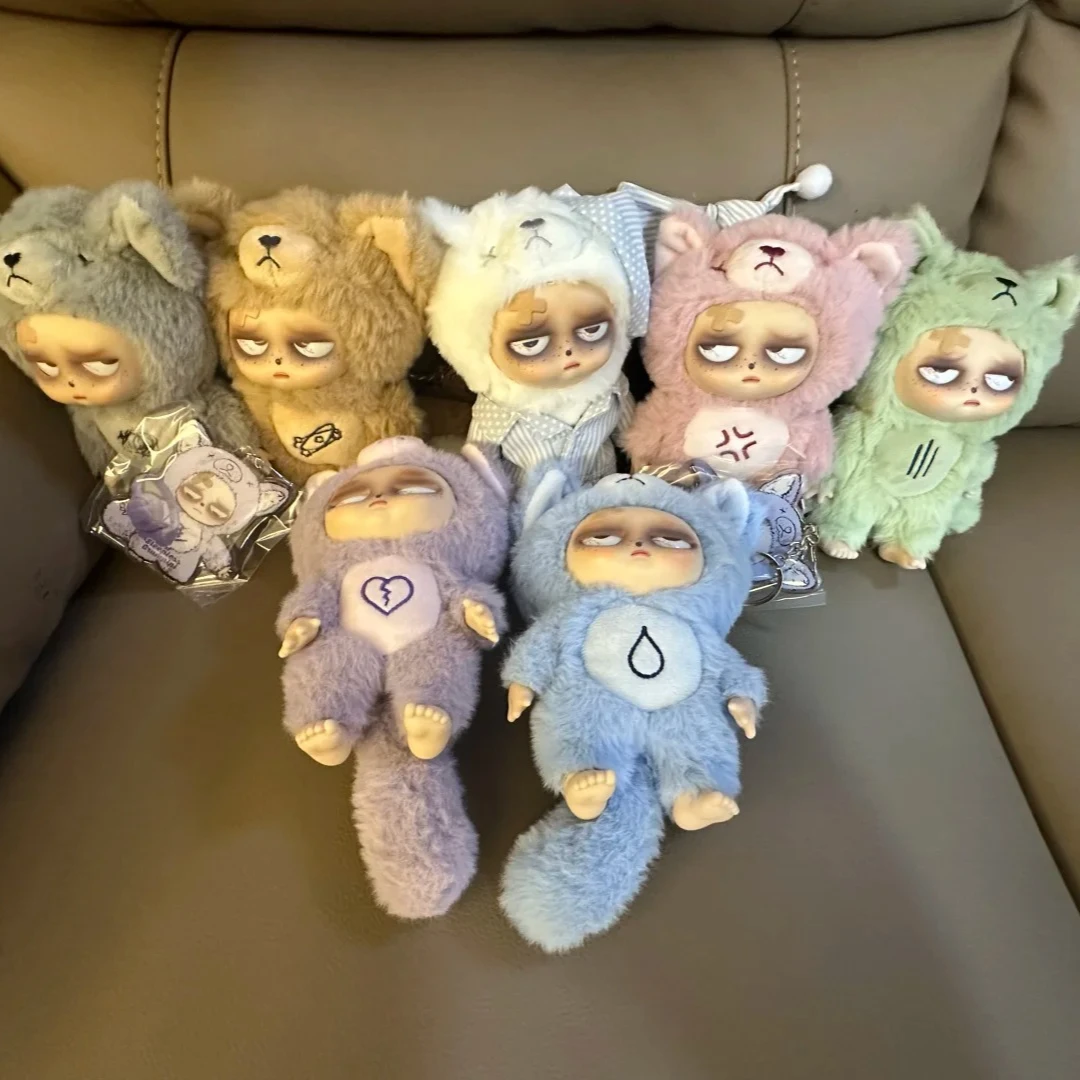 

В наличии без рукавов серии Grumpipi слепая коробка виниловая кукла с лицом Mystery Box Kawaii аниме кукла сумка-сюрприз кулон коллекционная модель