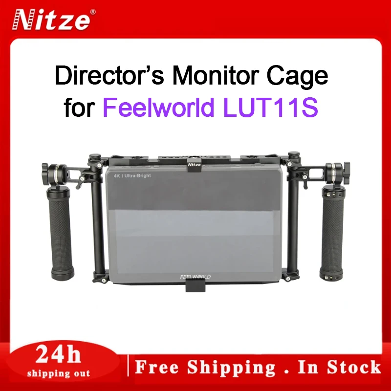 Nitze Director's Monitor Cage Kit For Feelworld LUT11S 10.1 Inch 2000nit Ultra Bright Monitor- JSQ-005