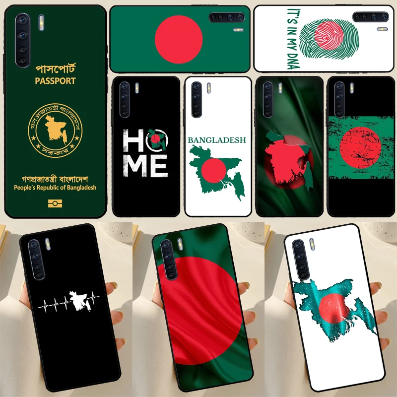 Bangladesh Flag Case For OPPO A17 A57 A77 A16 A76 A96 A52 A72 A15 A5 A9 A31 A53 S A54 A74 A94 A93 A78 Cover