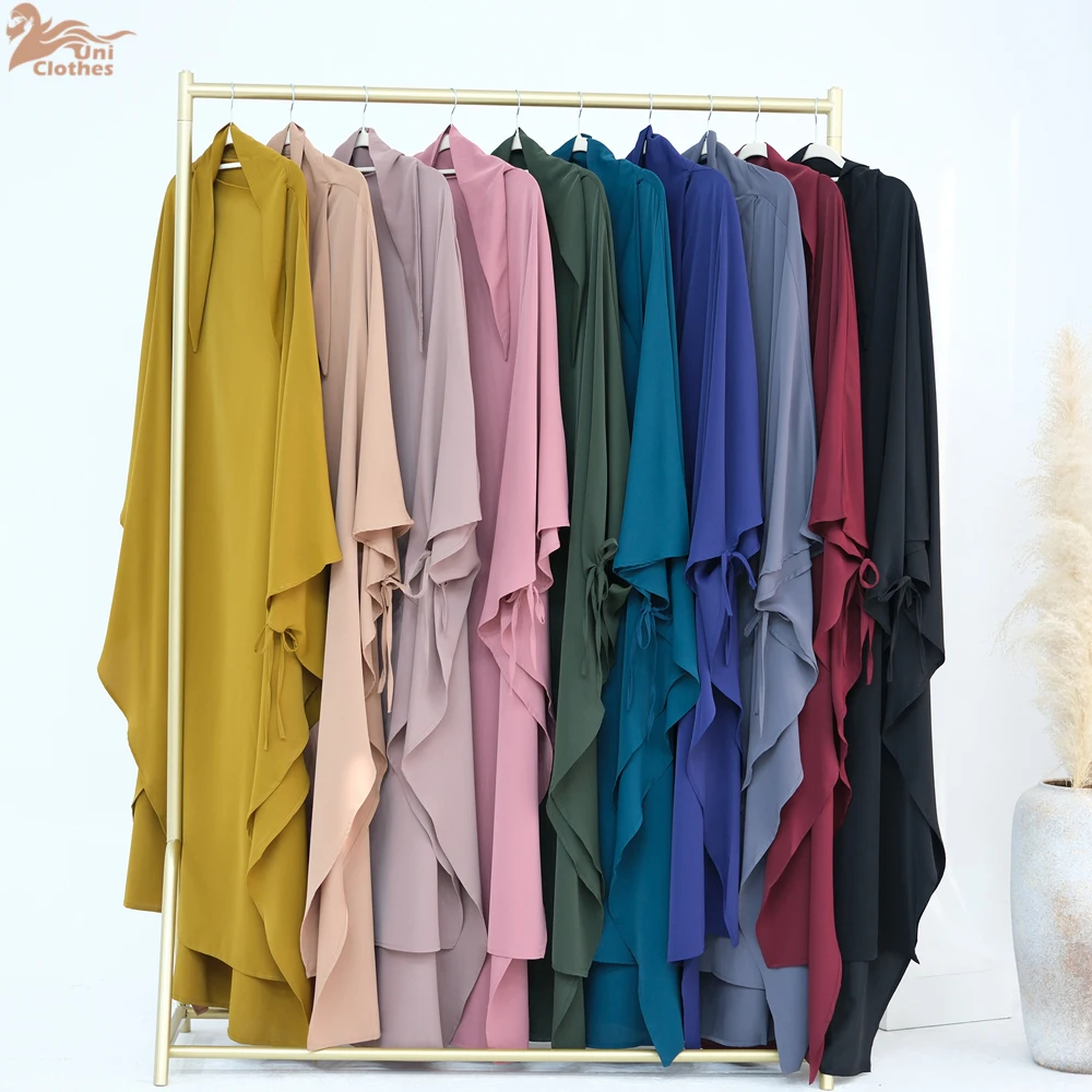 

Новинка 2025, Нида Химар, мусульманский женский молитвенный хиджаб, шарф, Рамадан, исламская одежда, однослойный хиджаб Химар