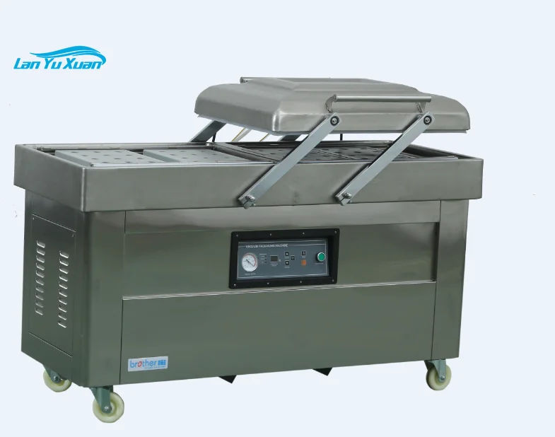 Brother Industrial Double Chamber Vacuum Sealer Commercial Food Meat Vaccum Packing Sealing Machine DZ400/2SB