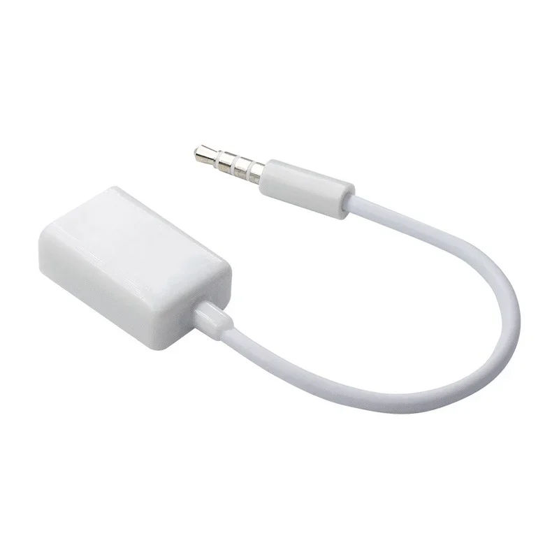 Câble adaptateur de convertisseur OTG, 15cm, 3.5mm, 2.0, câble Audio, Jack AUX mâle vers USB, accessoires de voiture, Type A femelle