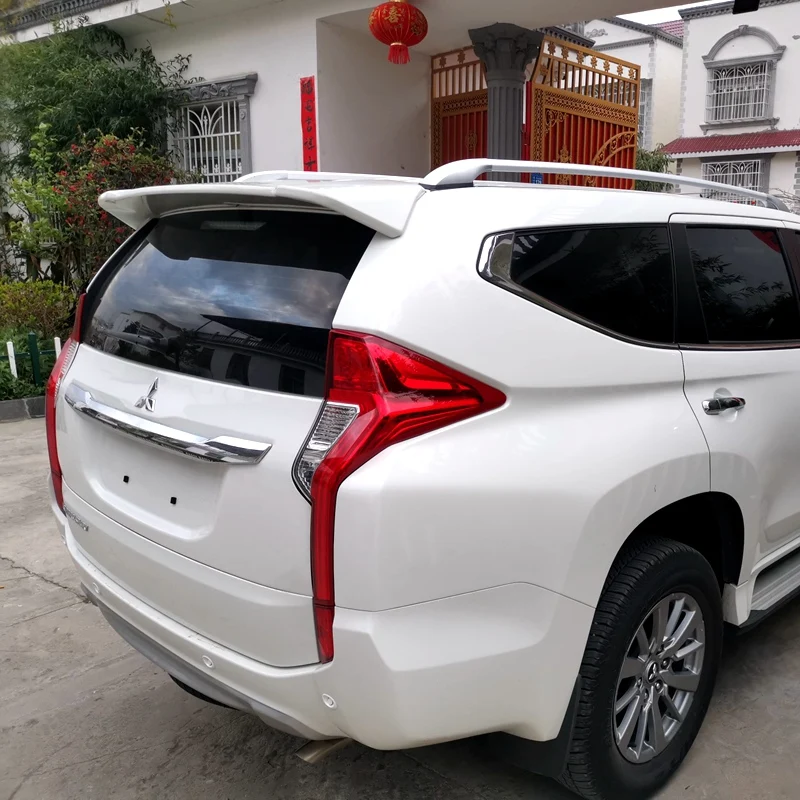 For New Mitsubishi pajero sport Spoiler 2016 To 2020  High Quality ABS Material Car Rear Wing Primer Color Rear Spoiler