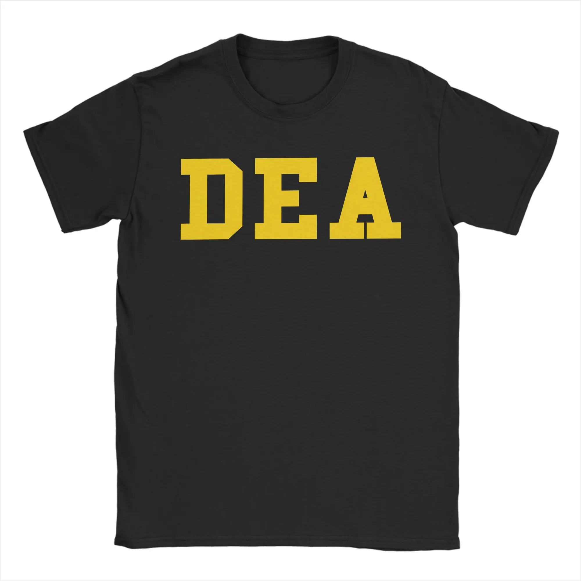 DEA US Federal Interdiction Agency Police  T-Shirt for Men Funny Cotton Tee Shirt Round Collar Short Sleeve T Shirt Clothing