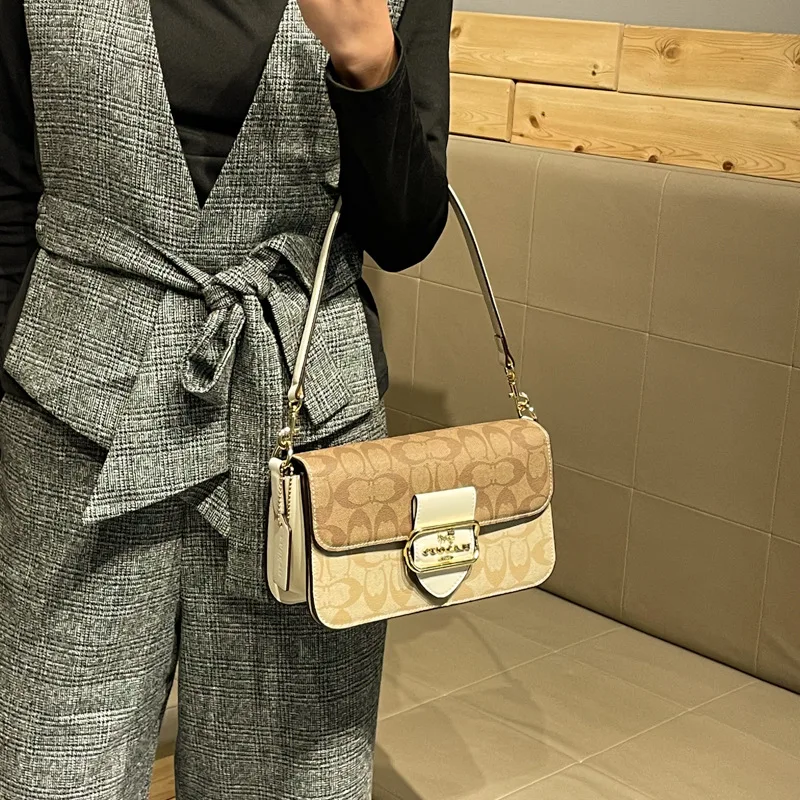 

Minimalist Vintage Fashionable Letter Logo Diaper Bags For Ladies Elegant Shoulder Bag Large Capacity Tote Luxury