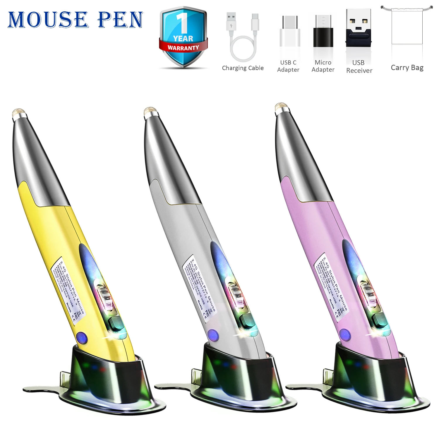 

Wireless Smart Voice Mouse That Can Be Translated When Typing Wireless Mouse Pen Personality Creative Vertical Pen-Shaped Stylus