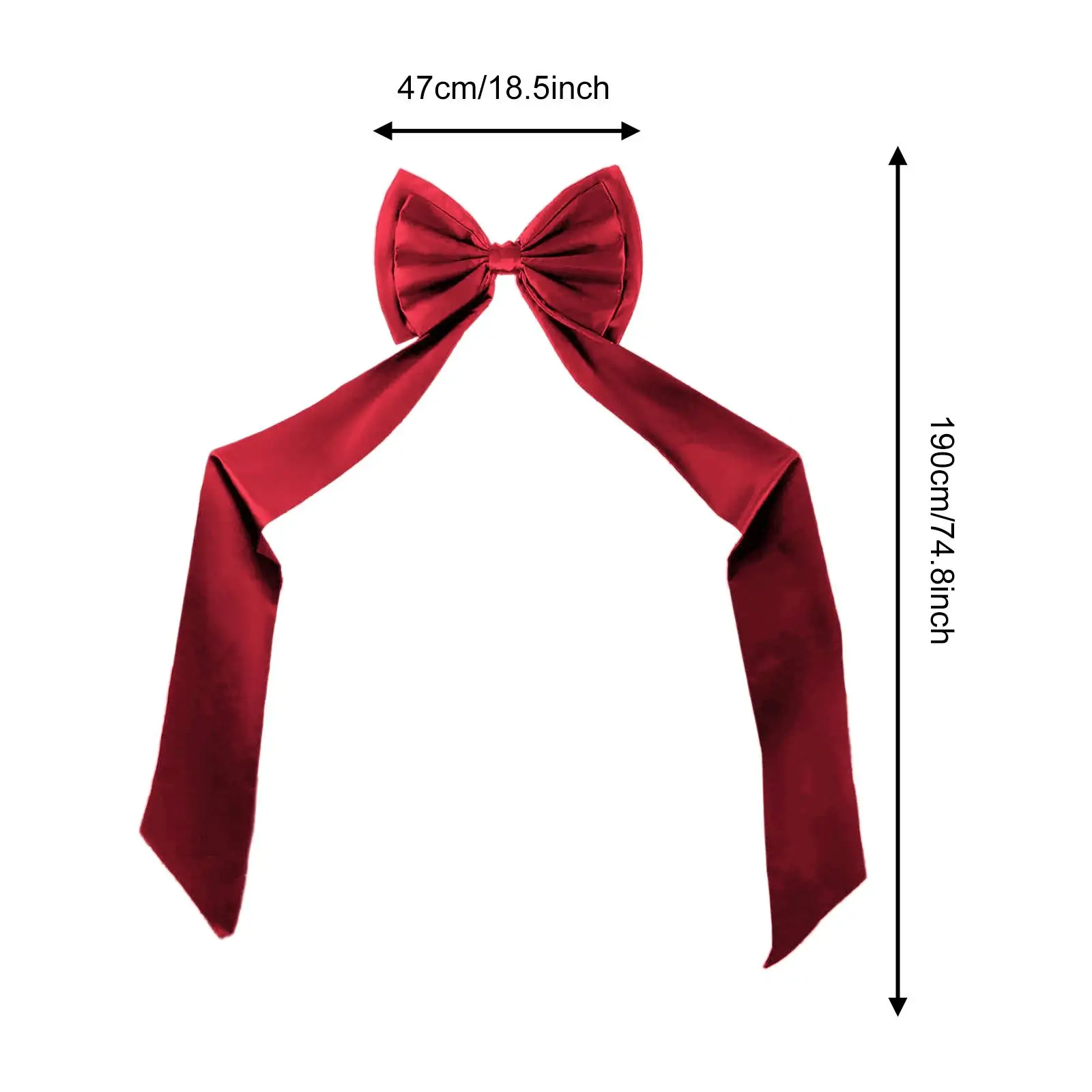 

Polyester Large Bow Topper Wall Hanging Party Decor Giant Decorative Bowknot for Wedding Room Birthday Event