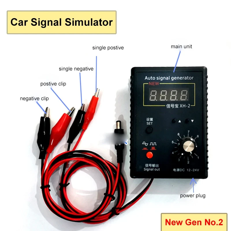 Auto Signal Generator Simulator Hall Sensor Crankshaft Position Sensor Simulator 2Hz to 8KHz Car Repairing Tool XH-2 Original