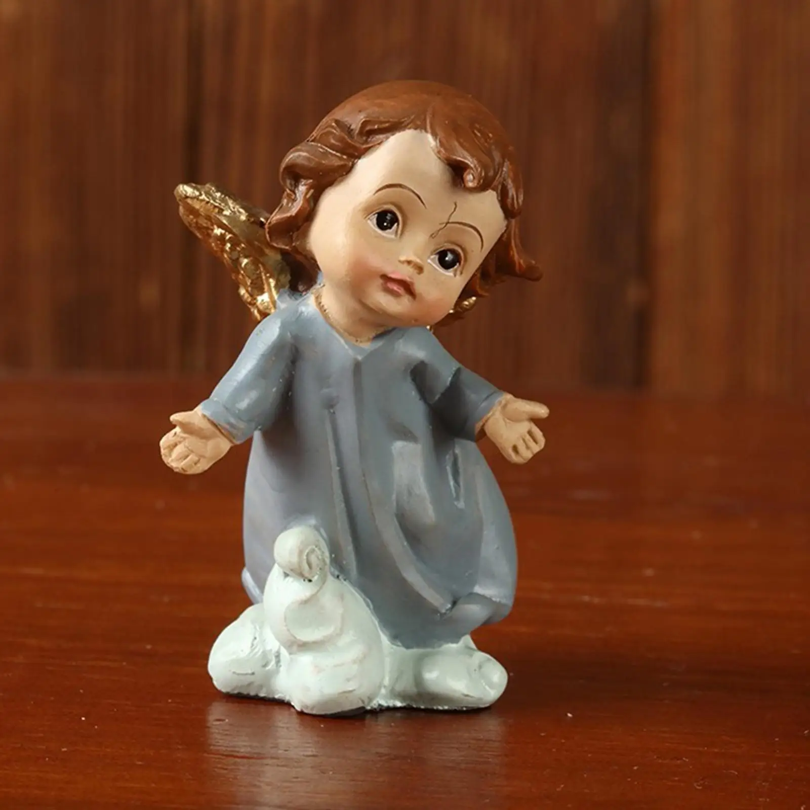 Cartoon Nativity Christmas Figurine Jesus Nativity Miniatures Ornament Festival