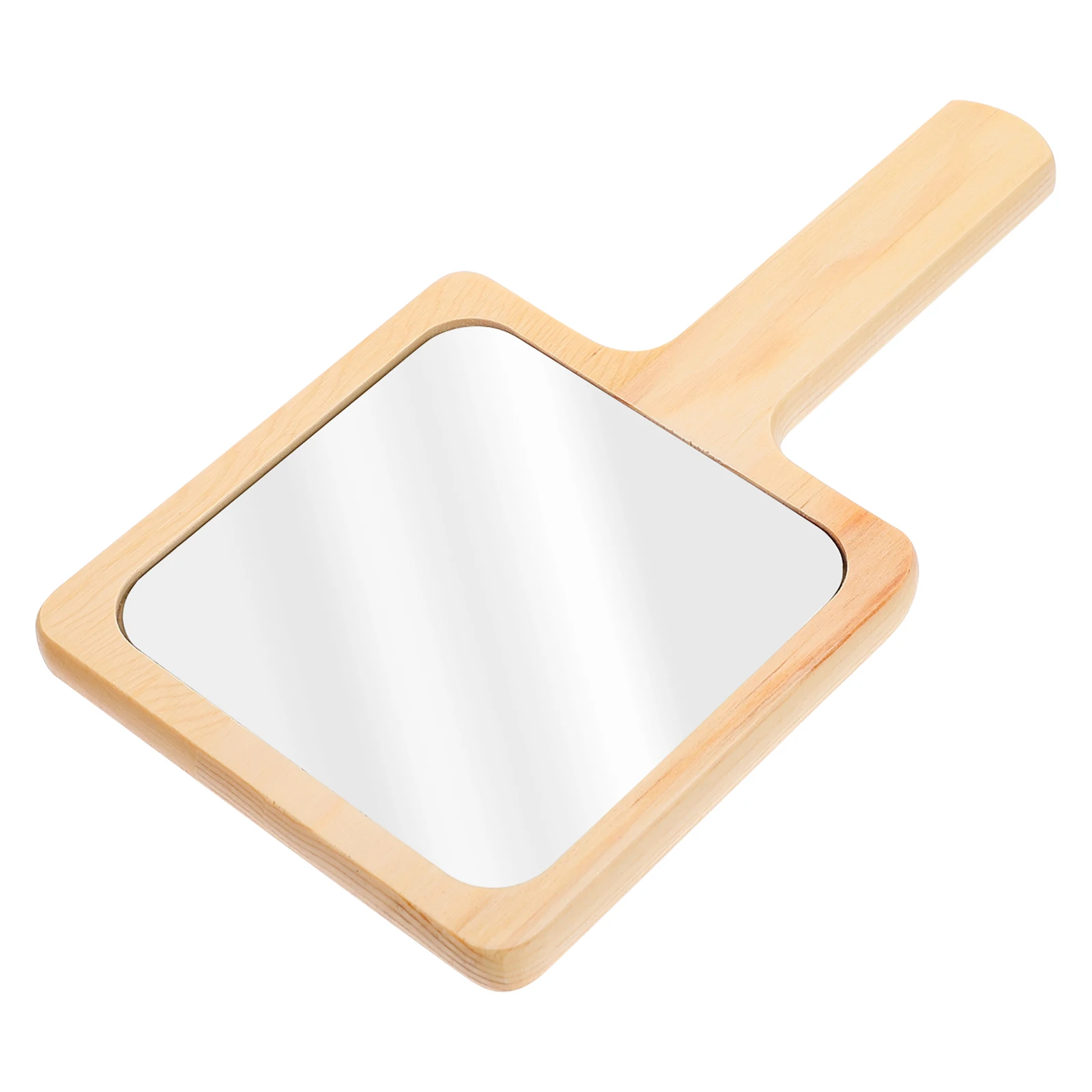 

Makeup Mirror Wooden Vanity Tool Travel Creative Durable Handheld Portable Miss