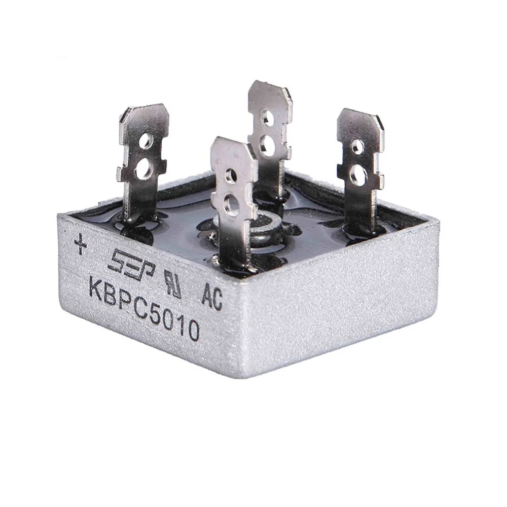 KBPC5010 Brückengleichrichter 50A 1000V AC Metallgehäuse Einphasiger Diodenbrückengleichrichter – Detail 3