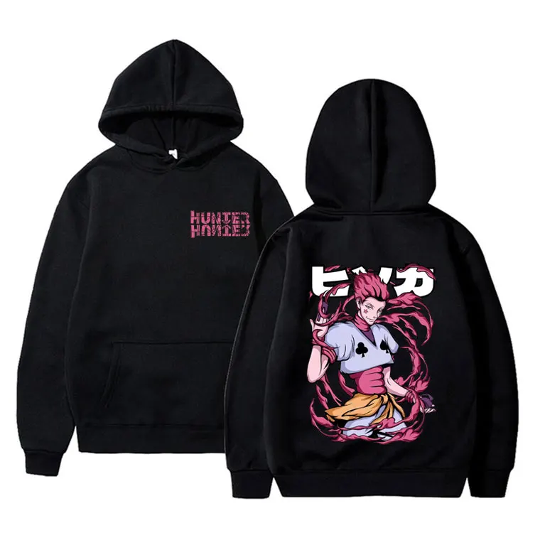 

Anime Hunter X Hunter Hoodie Cartoon Hisoka Graphic Hooded Sweatshirt Men Women Manga Cosplay Oversized Fleece Cotton Hoodies