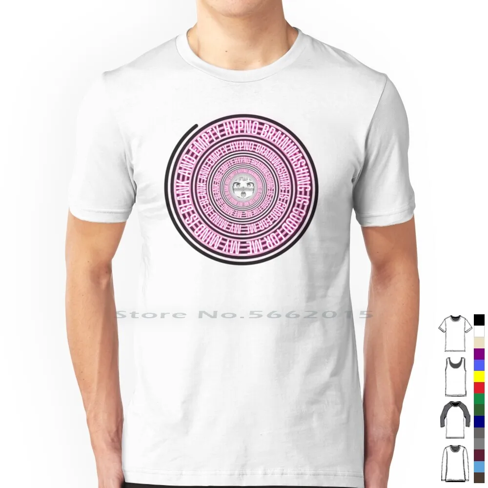 Hypno Spiral Brainwashing Sissy Slave Mind Melting Hentai T Shirt 100% Cotton Sissy Boy Sissy Girl Bdsm Cuckold Sexy Submissive