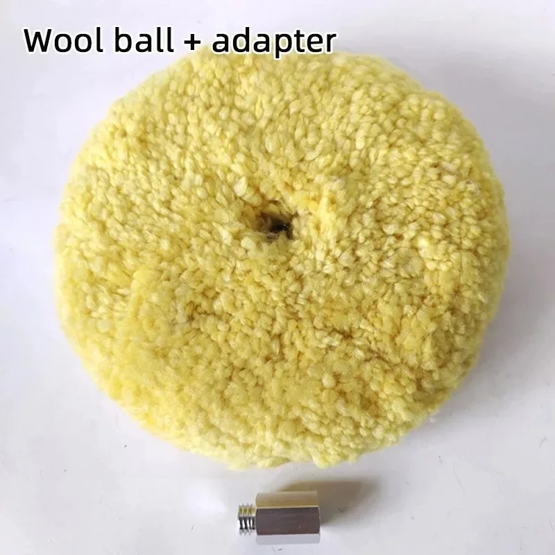 1PC Genuine 3M05705 Wool Ball Yellow Double-sided Polished Wool Wheel Lock Screw Wax Scratch Coarse Wax Wool Tray  NEW