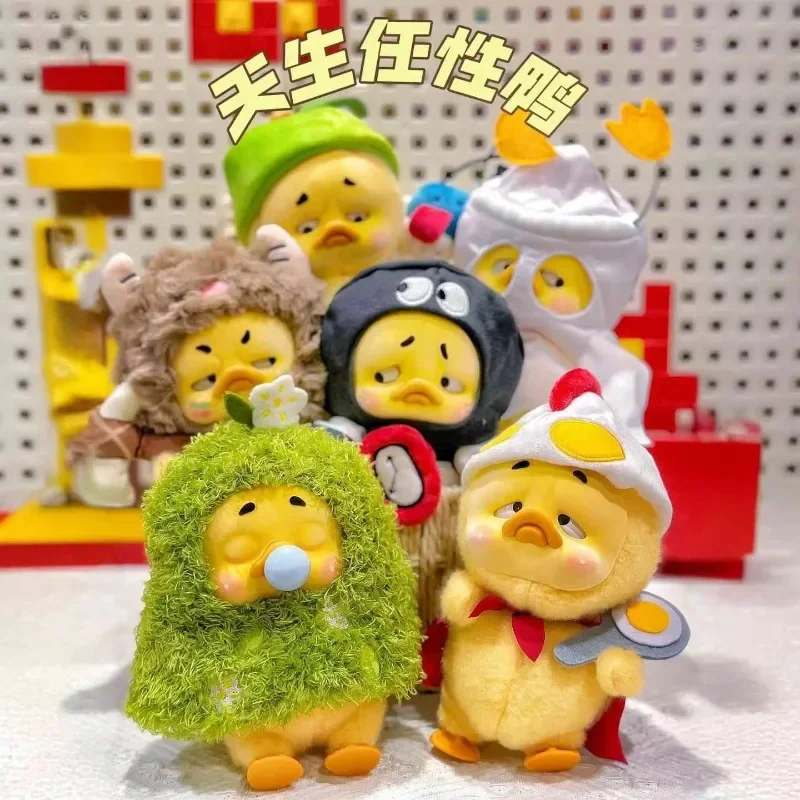 In Stock Genuine Upsetduck Three Generations Born Wayward Duck Series Blind Box Trend Cute Vinyl Doll TCollection New Year Gift