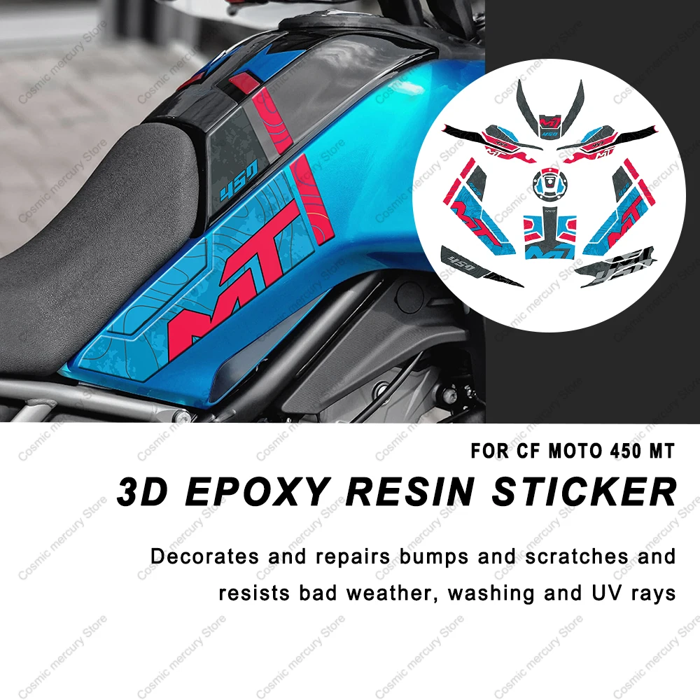 For CFMOTO 450MT CF 450 MT 450mt Motorcycle Side Decal Gas Knee Grip Protector Anti Slip Sticker Tank Traction Pad Anti-Scratch