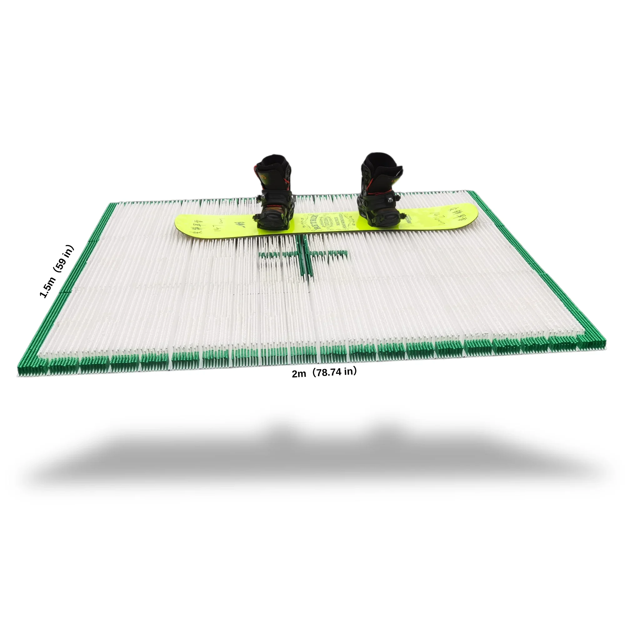 

JFdryski-1215h6PHsq3, Mat For Snowboard Trick At Home, 3 Sqm, Mushroom Ski Mat, Ground Ski Tricks Practice