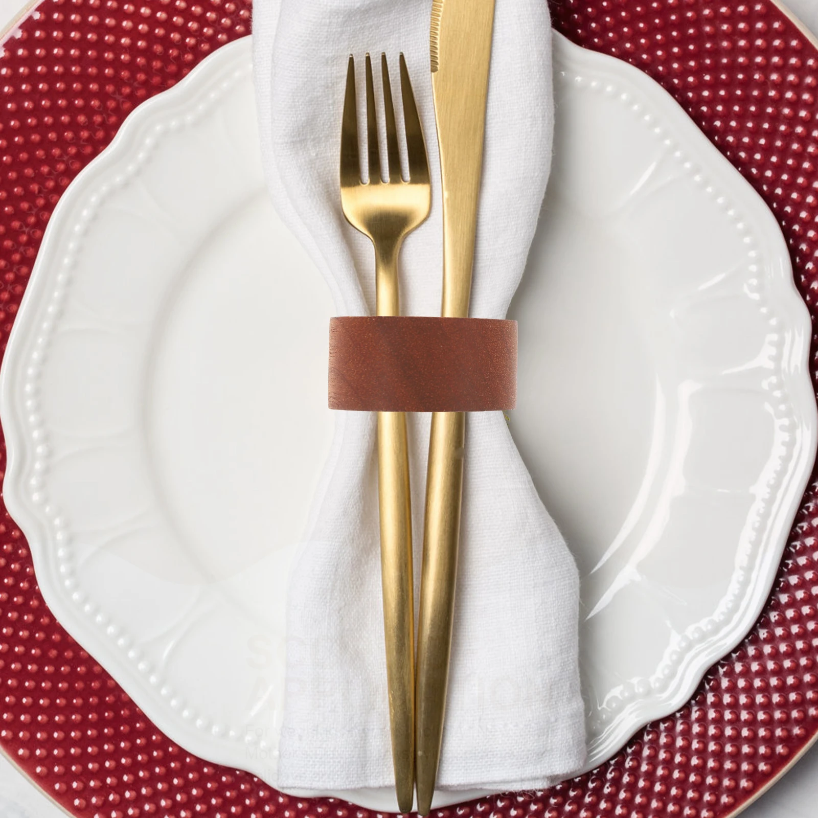 

Wooden Napkin Rings Rustic Holder Modern Farmhouse Country Decorative Napkins Buckles Tableware Kitchen Dining