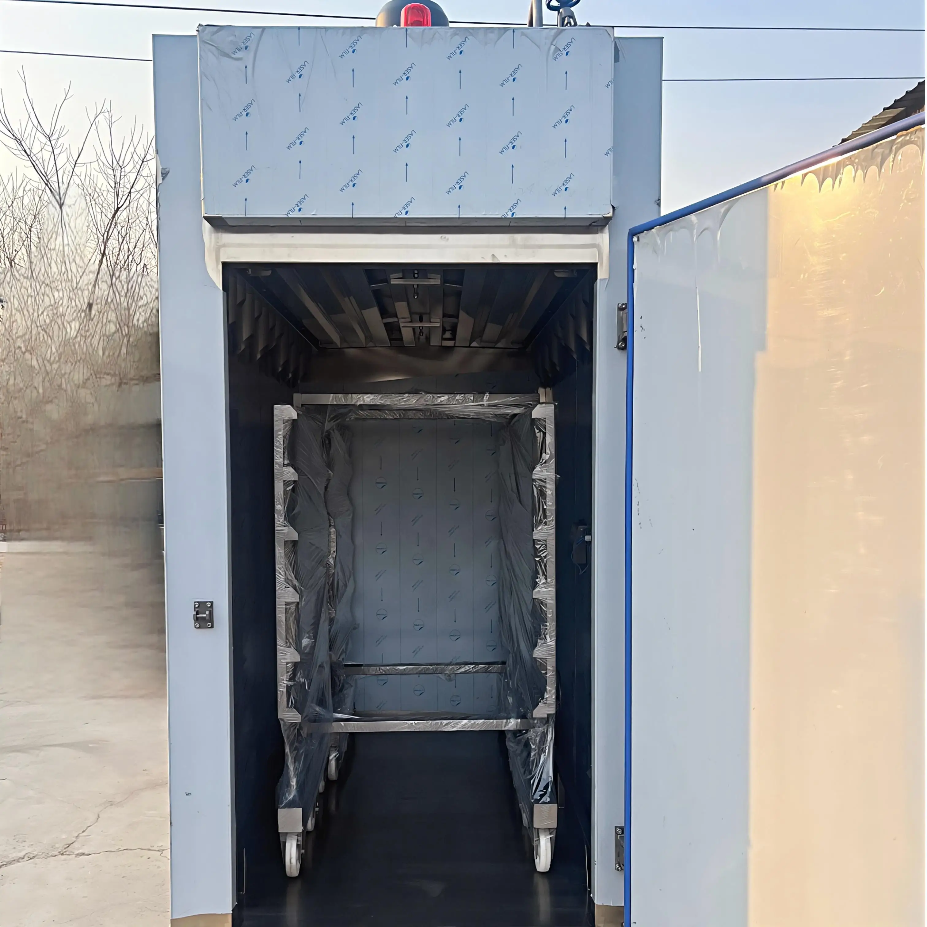 مدخن طعام تجاري كبير/لحوم كهربائية صناعية وأسماك لحم الخنزير المقدد والدجاج المدخن