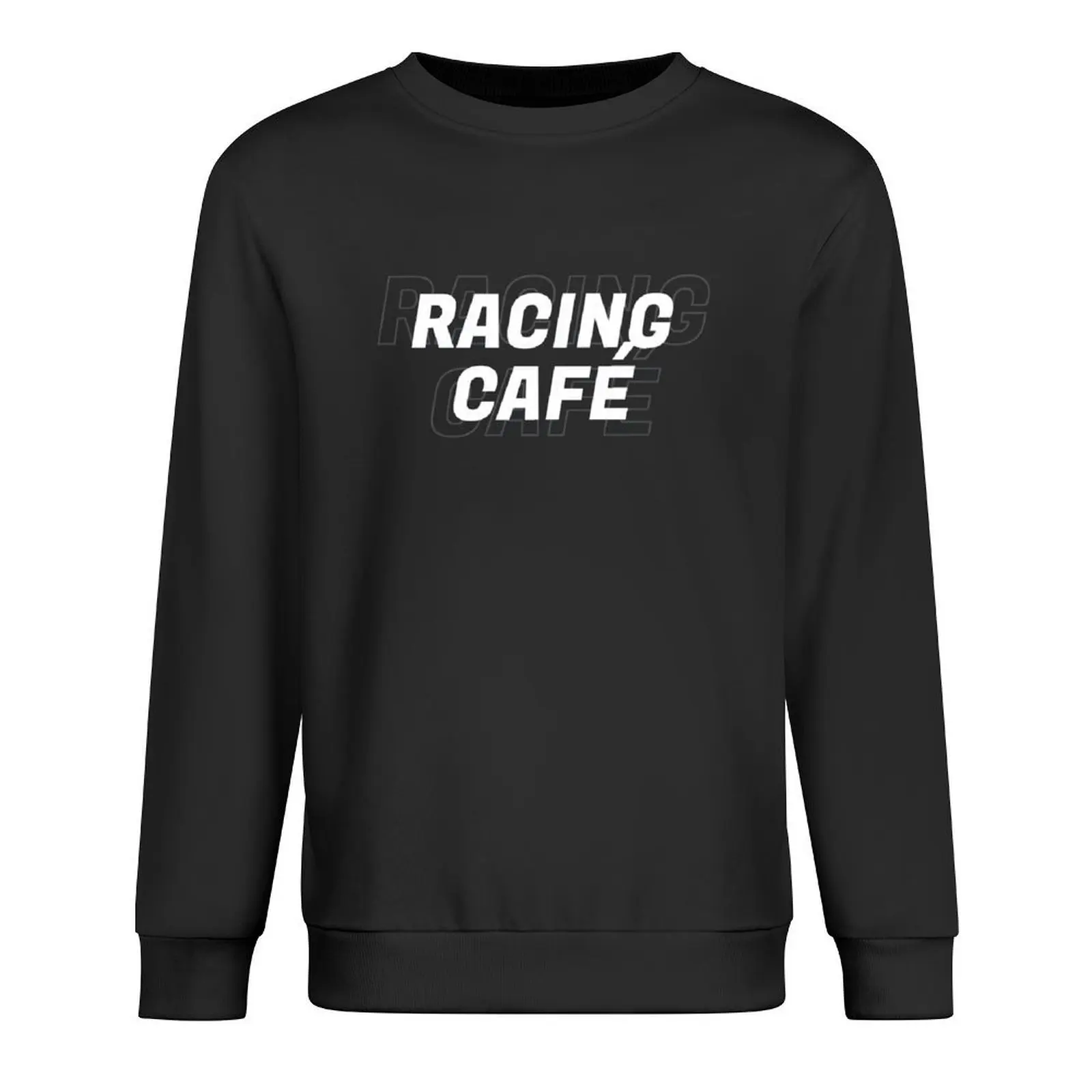 

Logo Racing Café White Pullover male clothes autumn new products korean style clothes korean clothes hooded sweatshirt for men